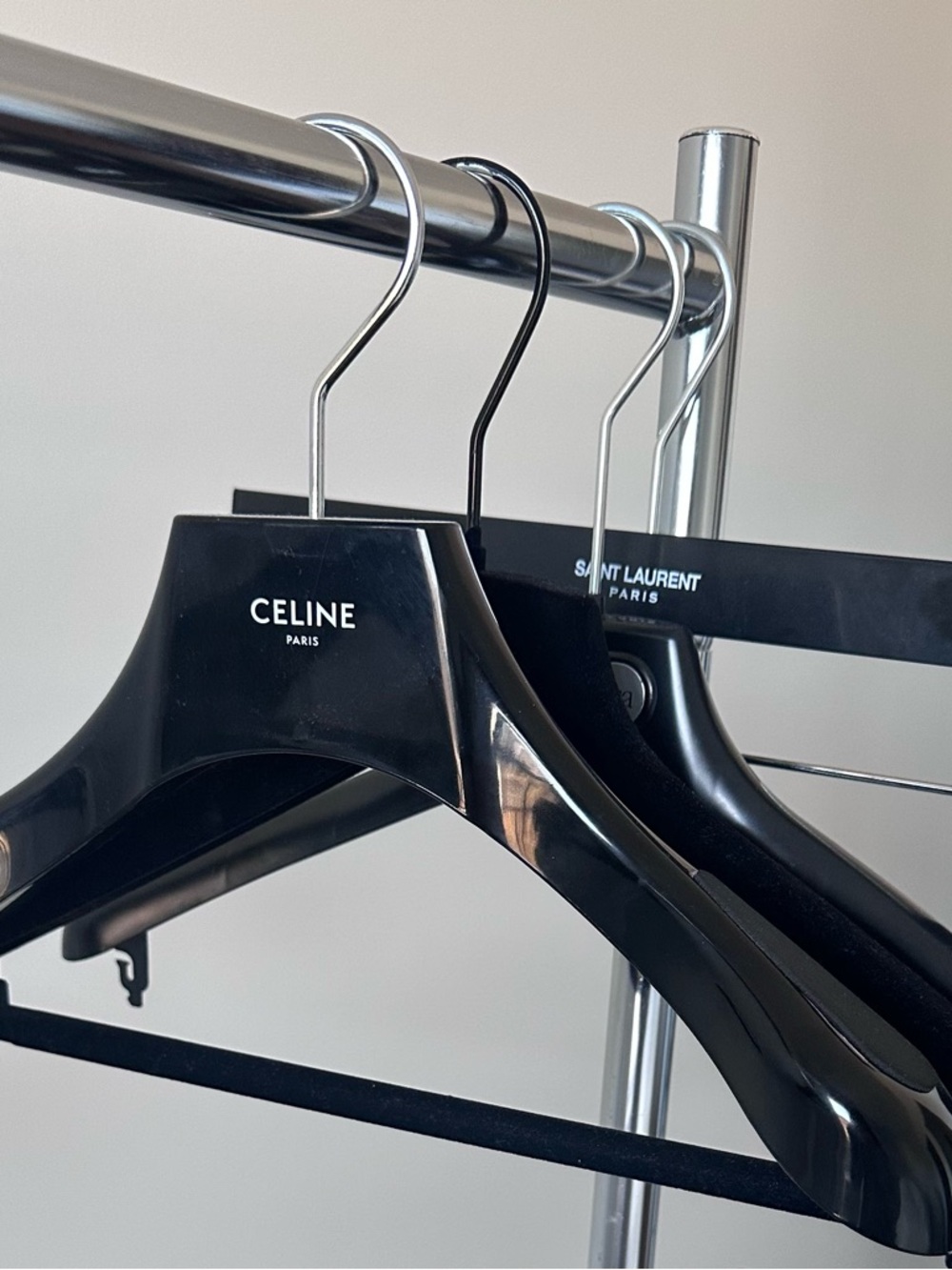 Designer hangers , Celine, Alexandra, McQueen, Saint Laurent, Max Mara